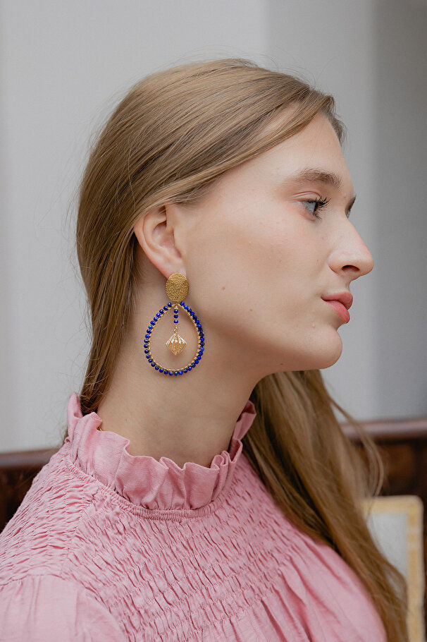 Miniature : Boucles d’oreille créoles CAPRI, breloque PHILIGRA