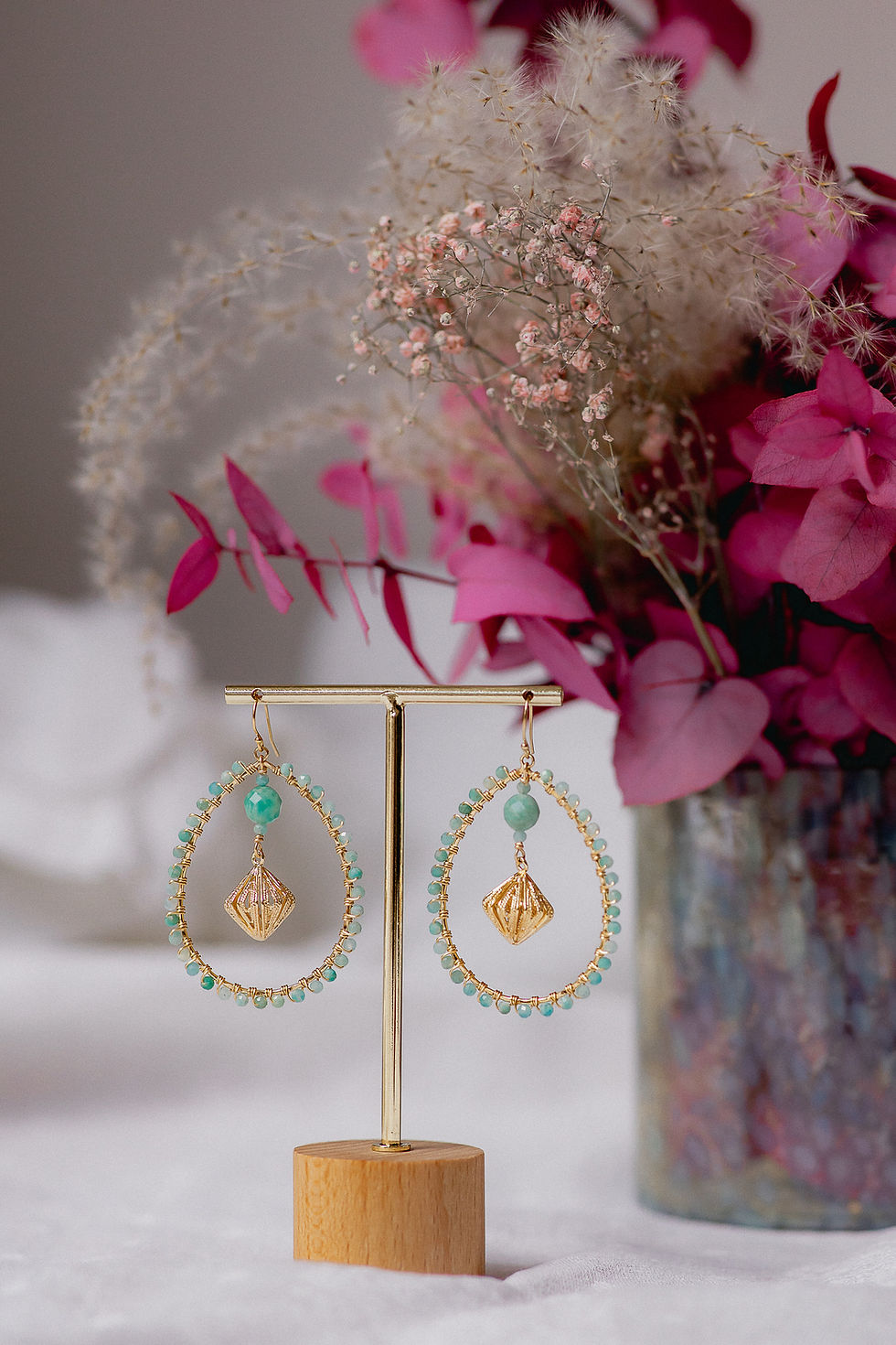 Miniature : Boucles d’oreille créoles CAPRI, breloque PHILIGRA