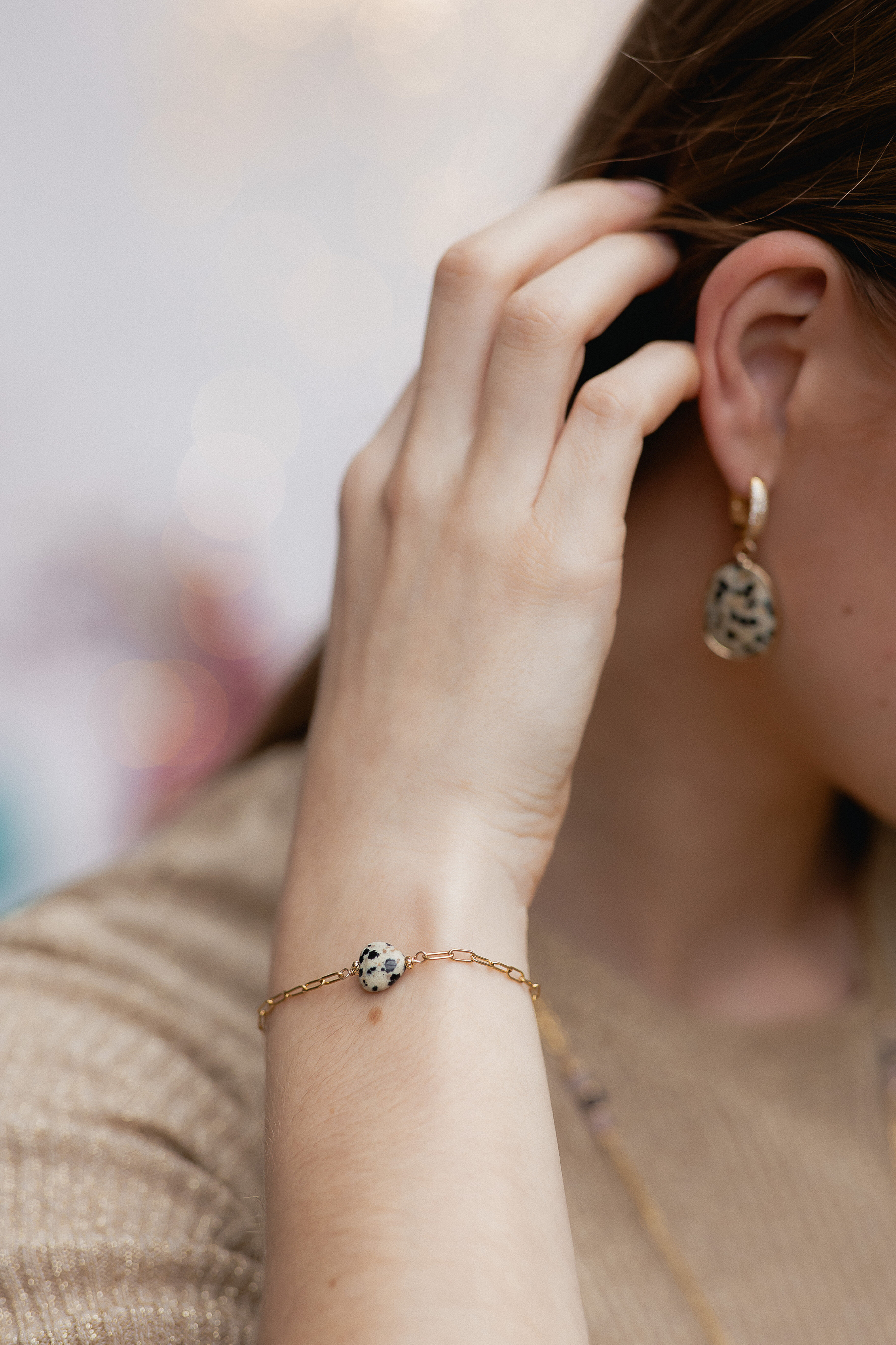 Bracelet CŒUR en pierres naturelles
