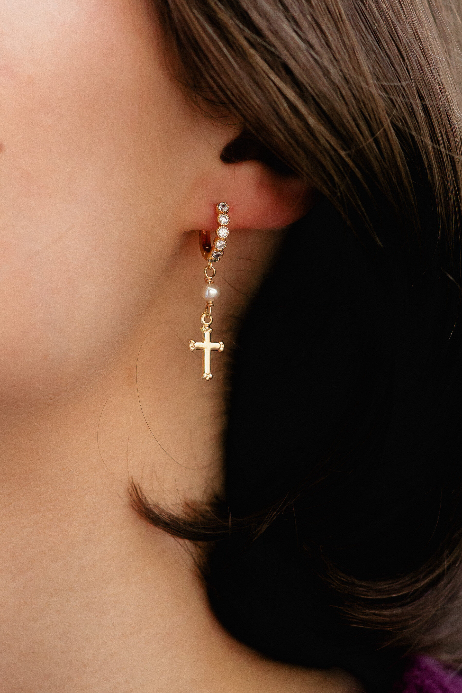 Créoles croix JUSTINIA