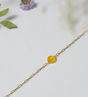 bracelet morgane en citrine THOMINE.JPG