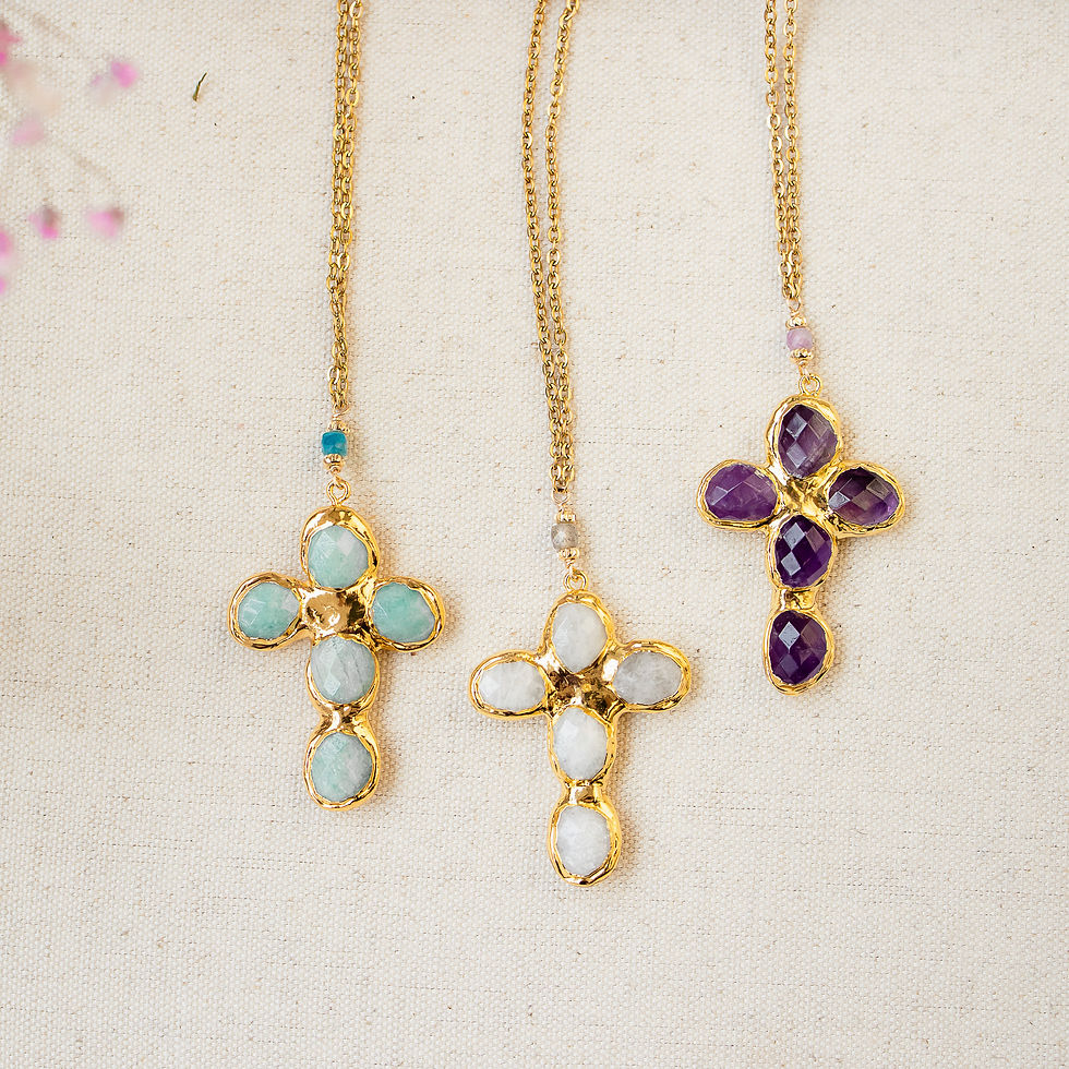 Miniature : Collier Croix THÉODORA