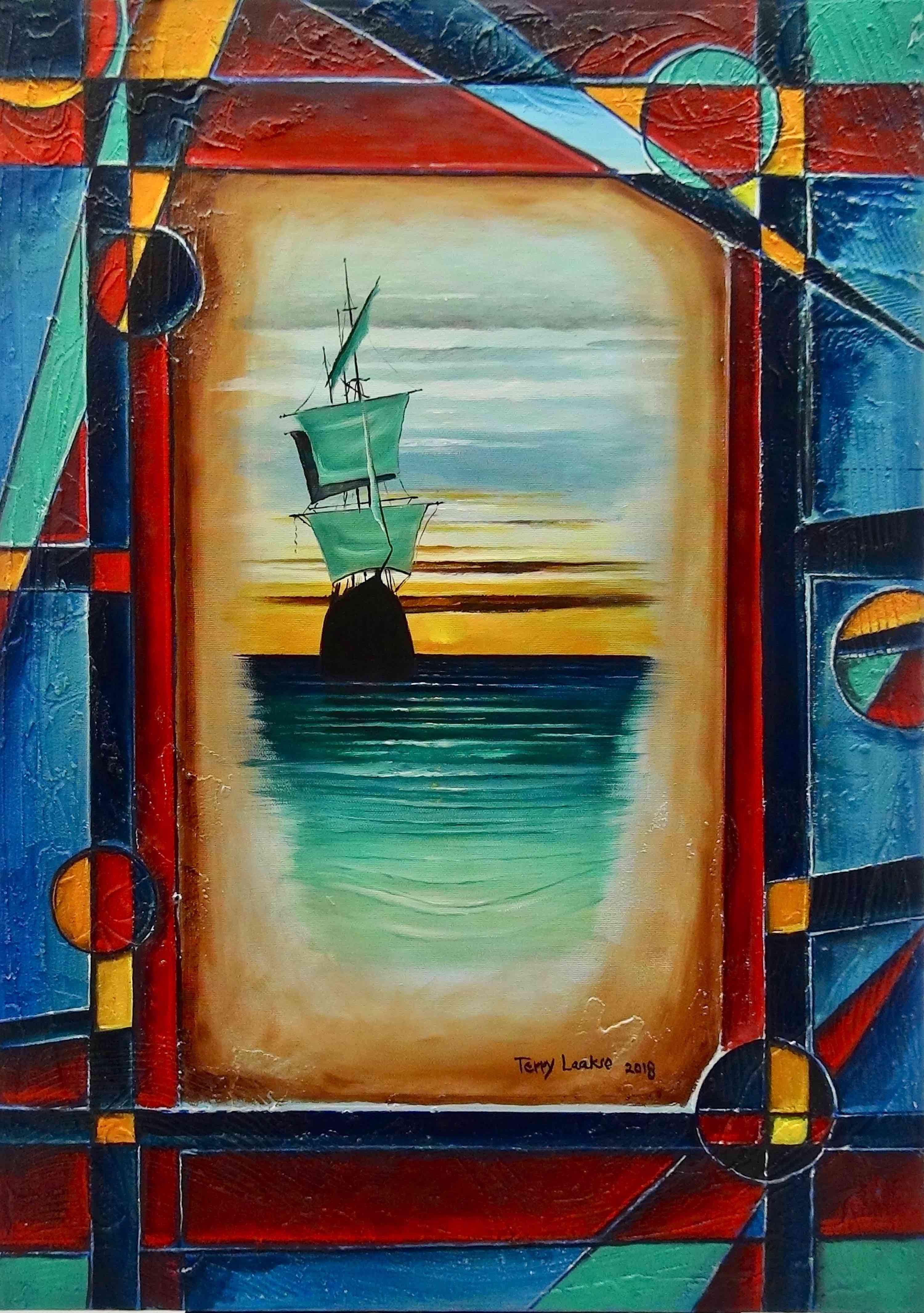 The power of the sea is the sailor's love 50x70cm