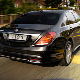 Mercedes S Class rear view at back
