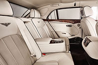 bentley mulsanne silver inner back seat