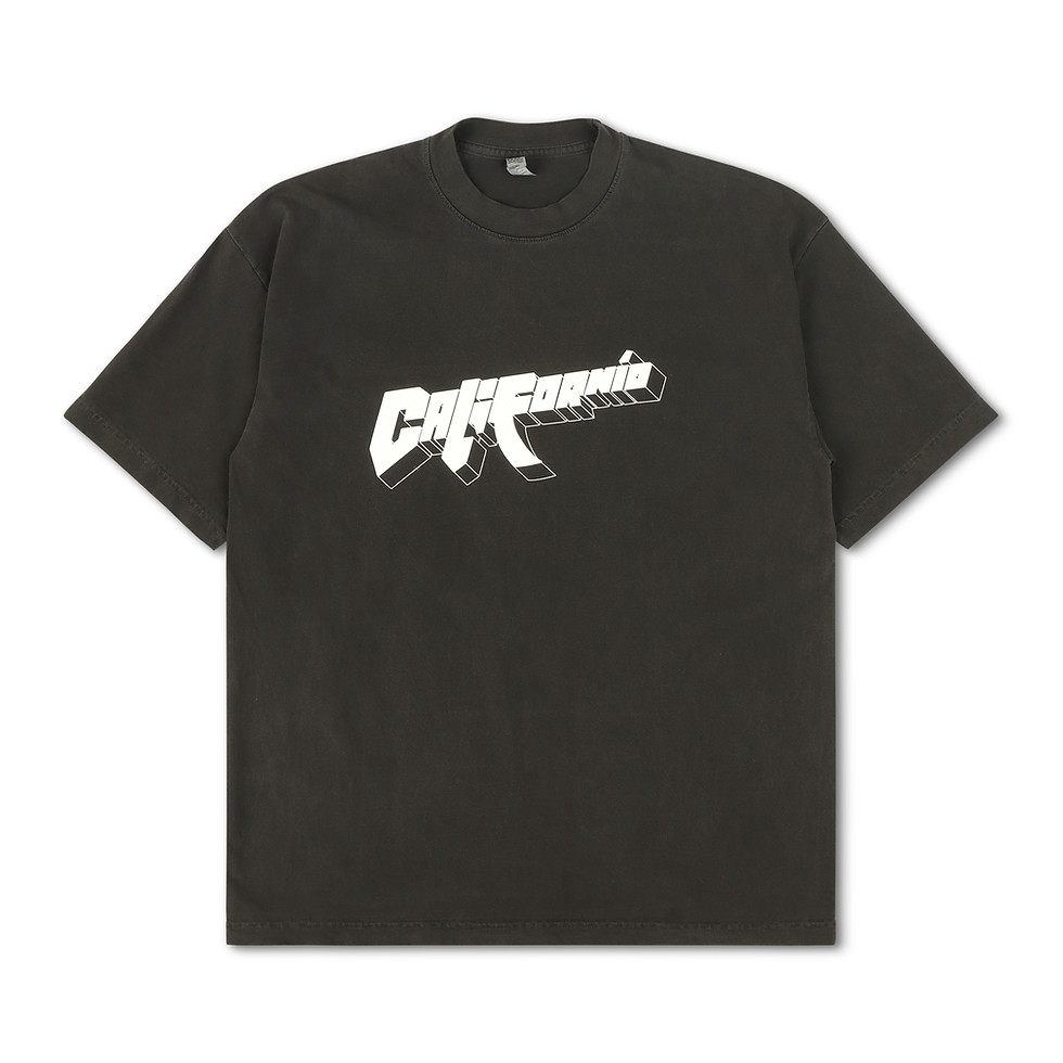Californio comic DTG logo t-shirt (Dolphin Blue)