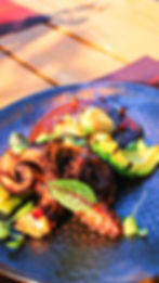 Mayan Grilled Octopus with Peanut Mole