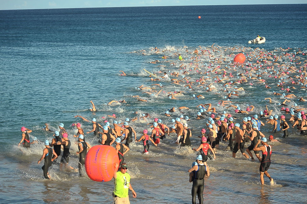 Start of 2010 70.3 Honu (my first Kona slot)