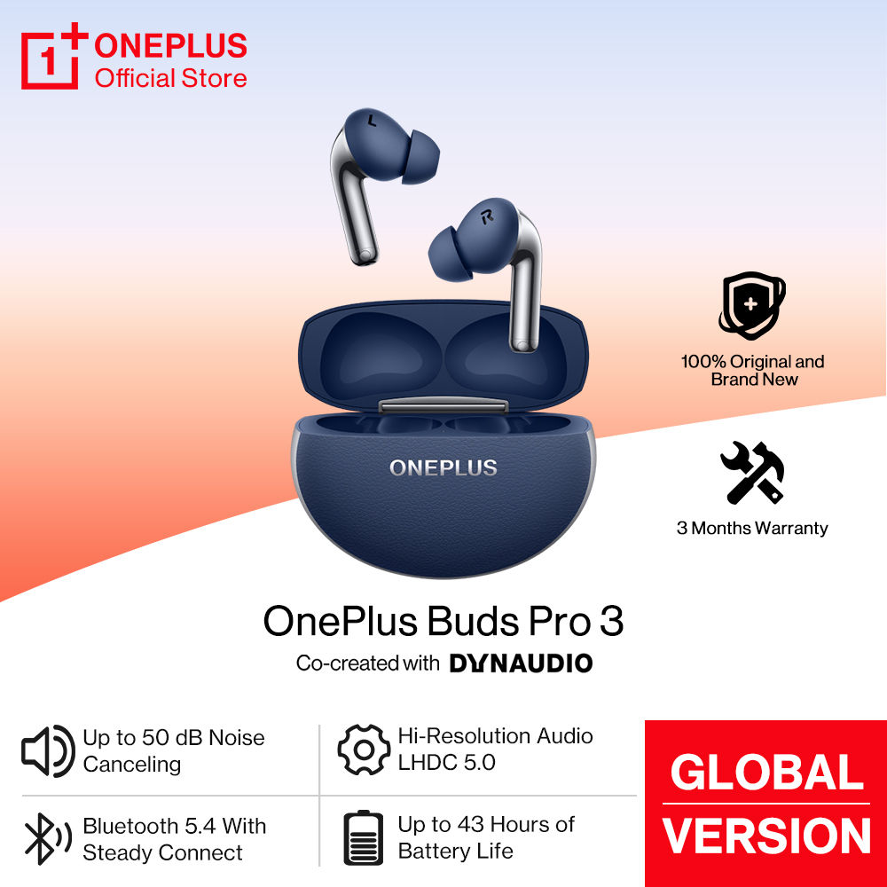 New OnePlus Buds Pro 3 Global Version TWS Bluetooth Earphone 50dB Noise Cancelin