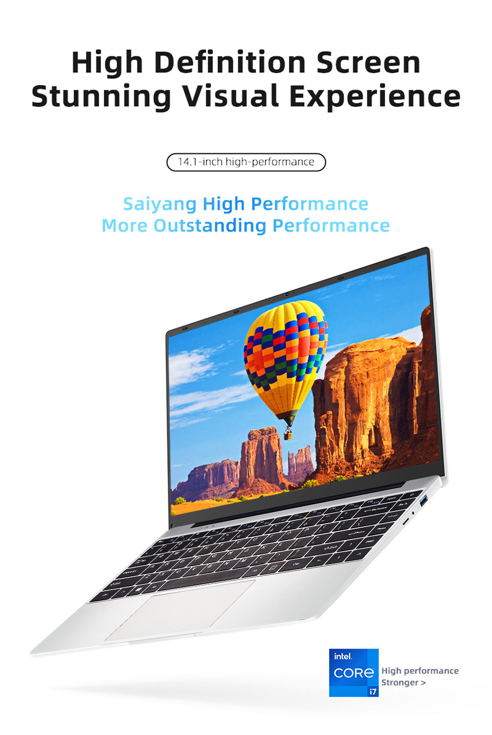 Thumbnail: 2025 Laptop 14.1 inch Windows 11 1080P Computer PC intel Core i7 7500U Laptops 1