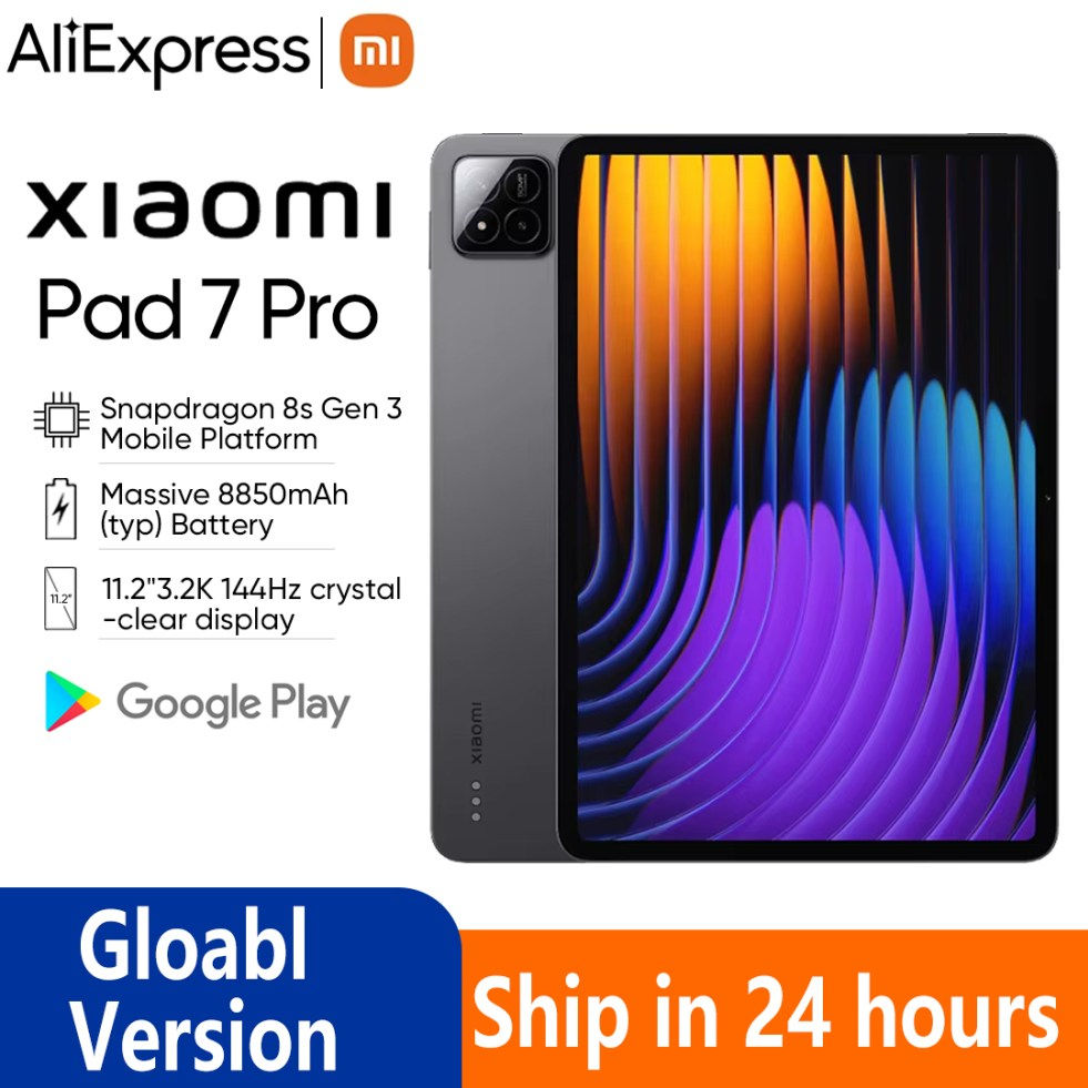 Global Version Xiaomi Pad 7 Pro 12GB 512GB Snapdragon 8s Gen 3 11.2" 3.2K 144Hz 