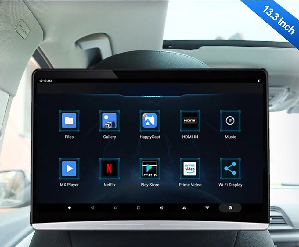 Thumbnail: 13.3 Inch IPS 4K Car Headrest Monitor Android 13 Tablet PC 1080P WIFI/Bluetooth/