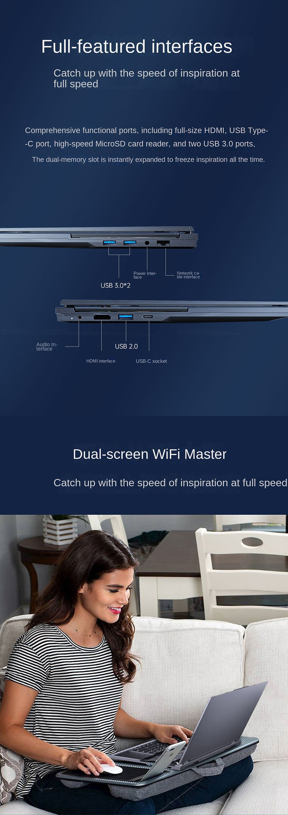Thumbnail: AKPAD Intel Xeon W-10885M Dual Screen 16 Inch (14 Inch Touch Screen) Gaming Lapt