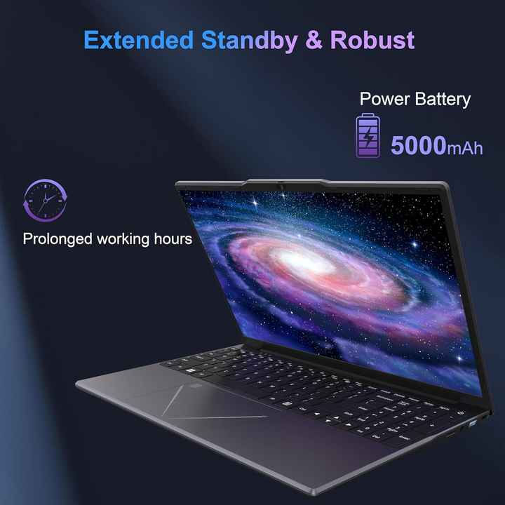 Thumbnail: Hot Sales Portable Office Notebook PC 15.6 Inch Large Display IPS Computer 1920*