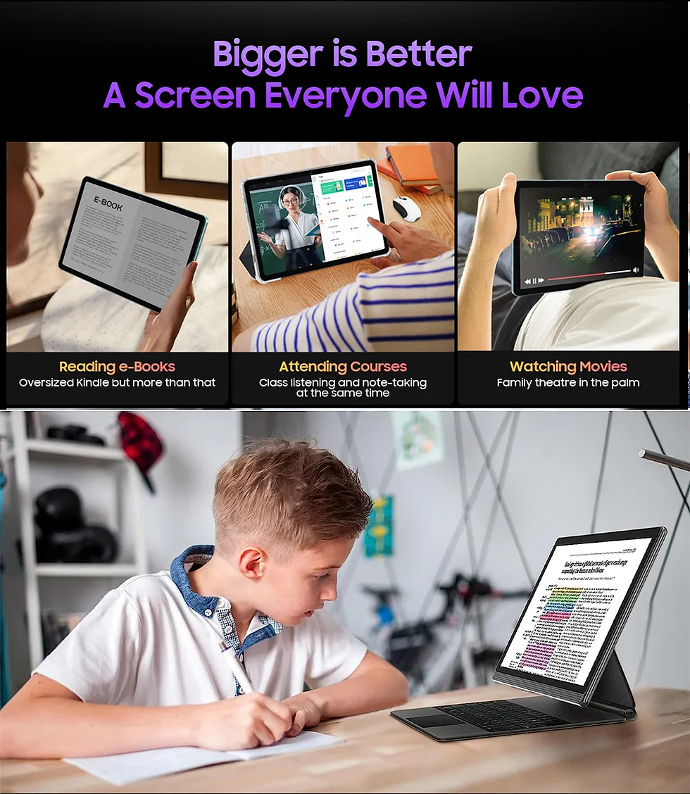 Thumbnail: Large Screen 14.1 Inch Tablet Pc Android 12 Octa-Core 12GB+256GB 1920*1080 IPS B