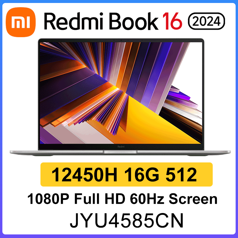Thumbnail: New Xiaomi Redmi Book 16 2024  intel i5 12450H/i5 13420H 16G RAM 512G SSD 16inch