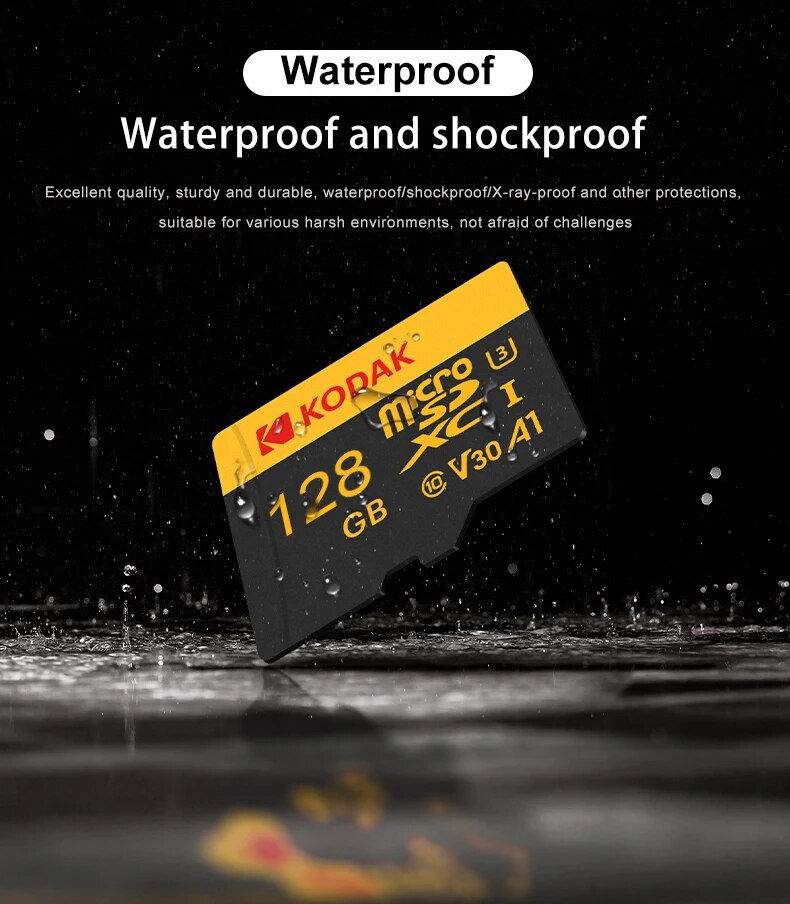 Thumbnail: KODAK Micro Card Driving Recorder 128GB Micro SD Memory Card For Mobile Phone PC