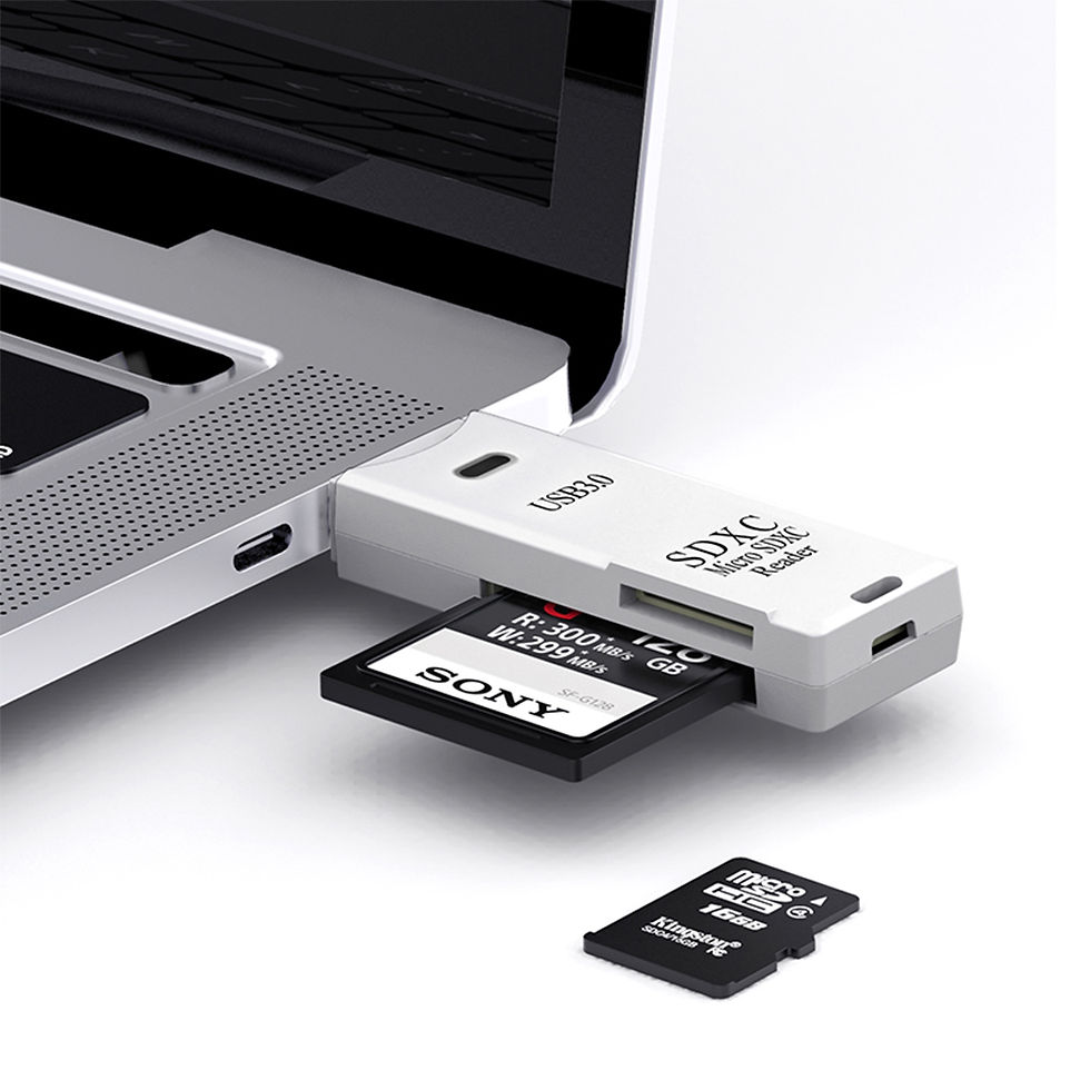 Thumbnail: 2 in 1 USB 3.0 Card Reader Micro TF sd card Reader usb adapter High Speed Cardre