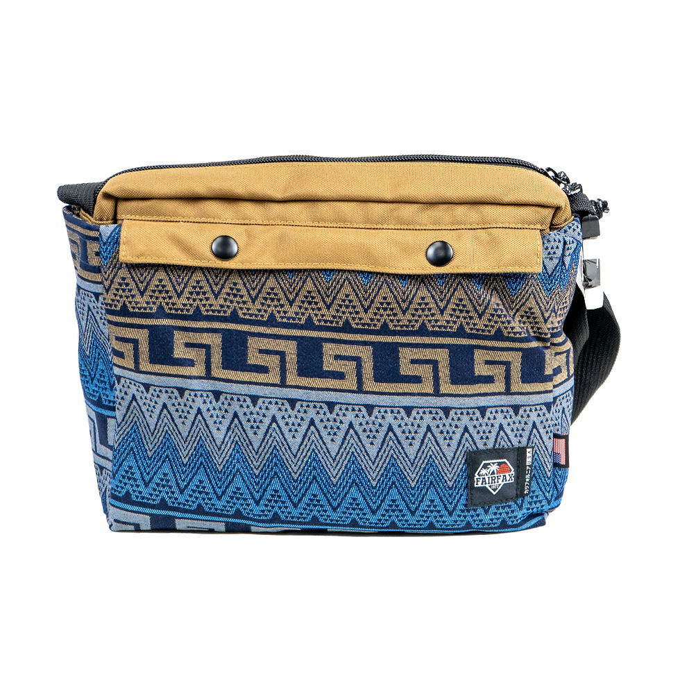 縮圖：FF1410 ETHNIC 2 WAY MESSENGER TOTE