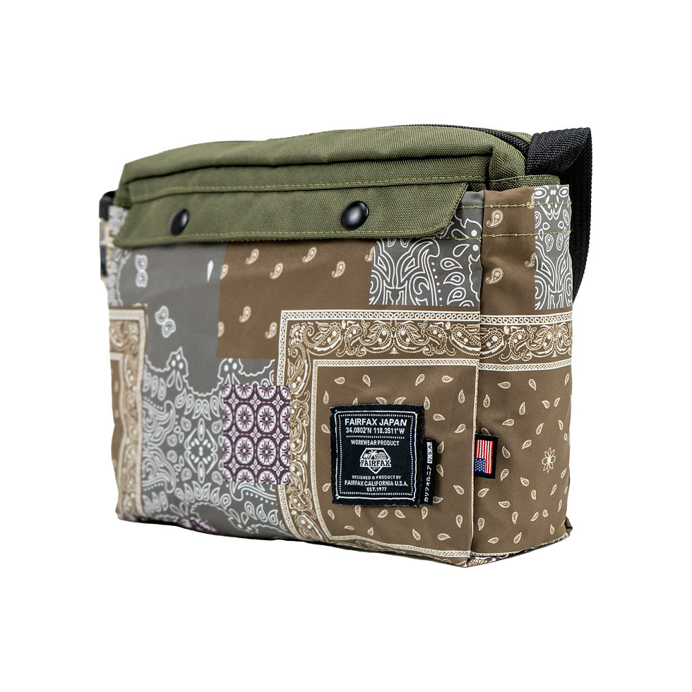 縮圖：FF1410 PATCHWORK BANDANA 2 WAY MESSENGER TOTE