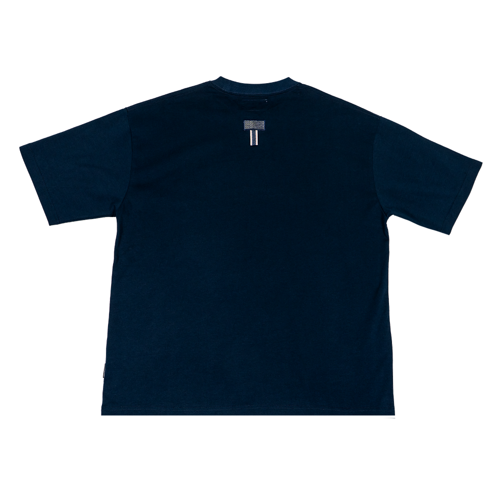 縮圖：FXSS23-TE07 SASIKO UNIVERSITY TEE