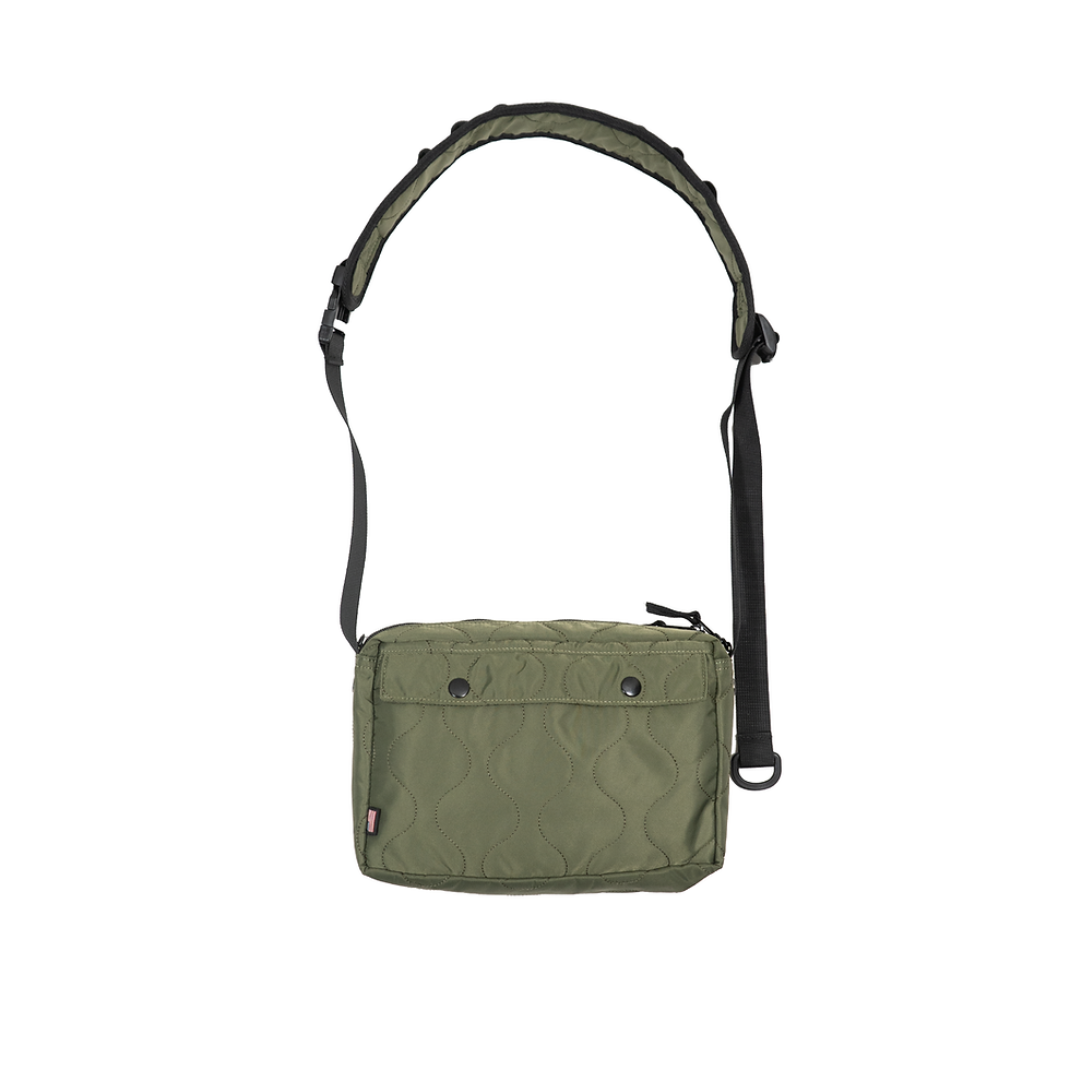 Thumbnail: QUILTED 2 WAY MESSENGER BAG - FF1410_CE2