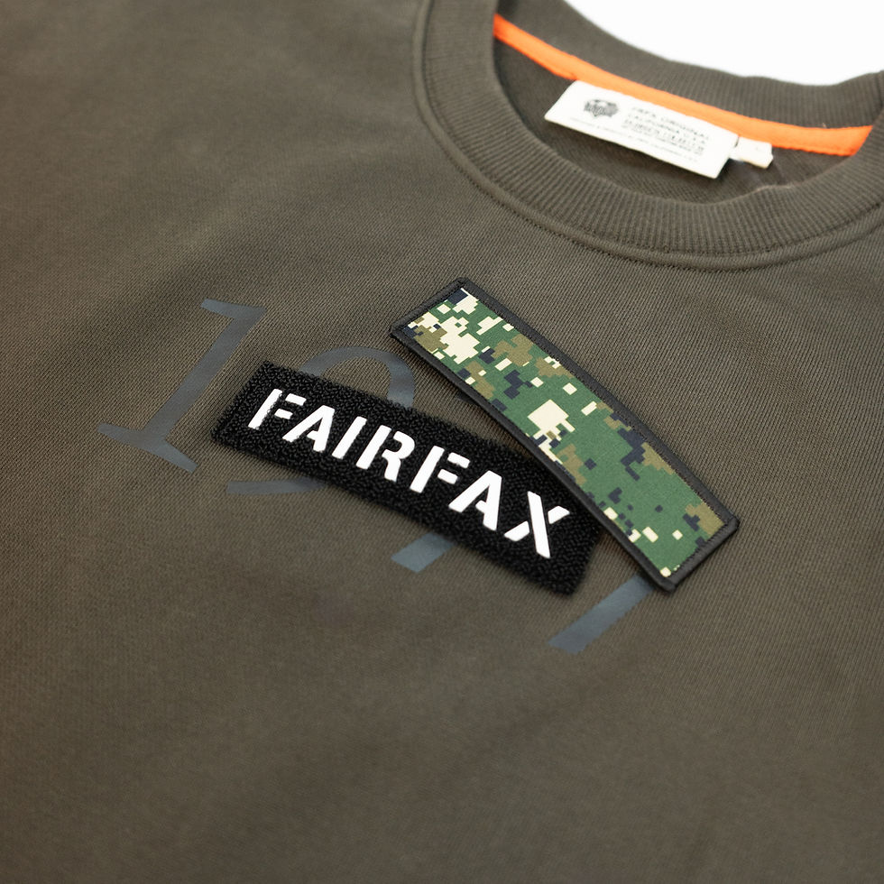 Thumbnail: MILITARY HALF QUILTED SWEATSHIRT - FFCN05_CE2