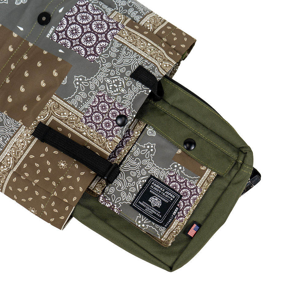 縮圖：FF1410 PATCHWORK BANDANA 2 WAY MESSENGER TOTE