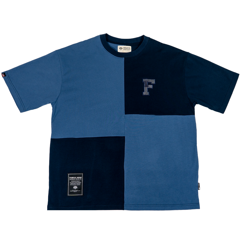 縮圖：FXSS23-TE08 SASIKO BLOCKING TEE
