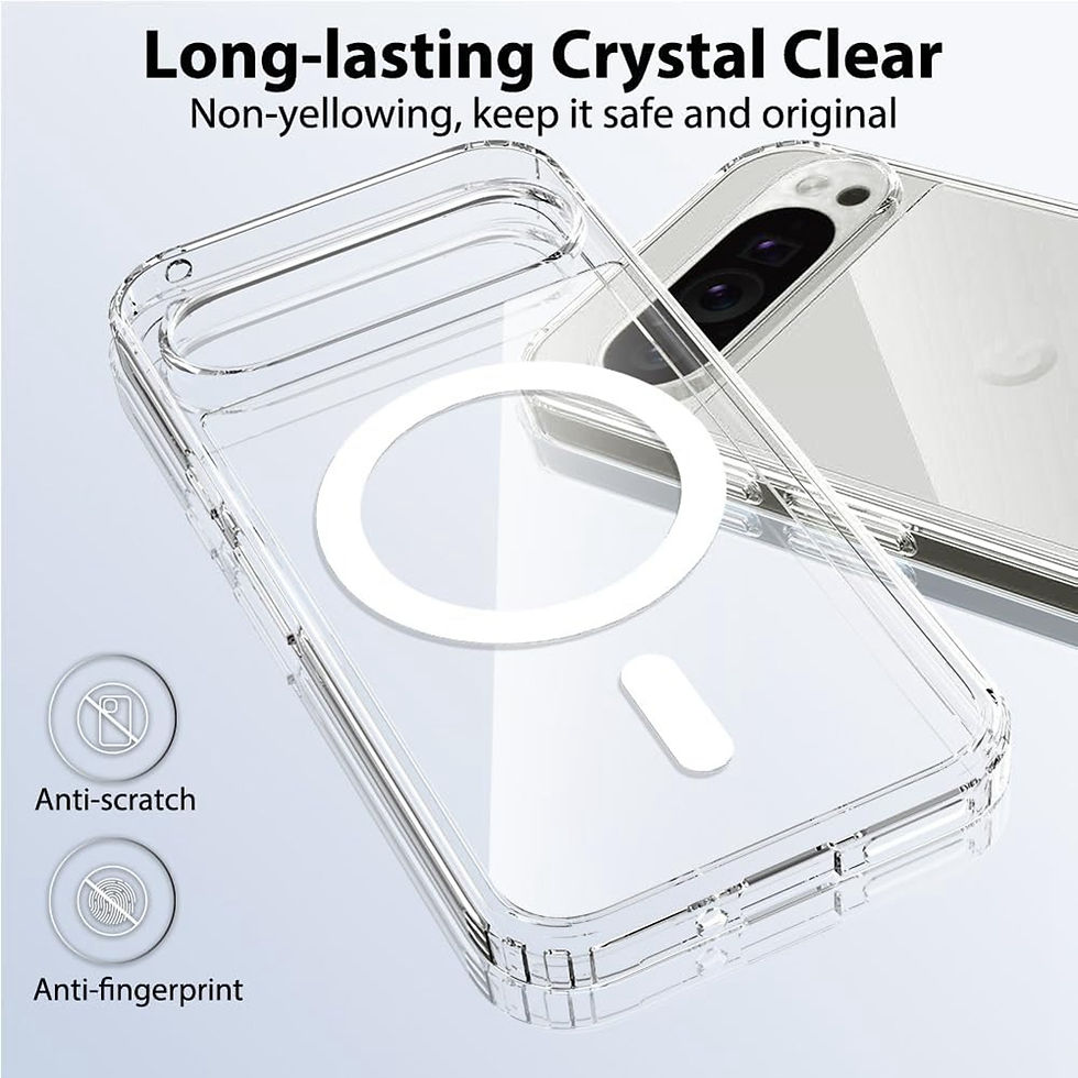 Luxury Transparent MagSafe Magnetic Case for Google Pixel 9A in Clear TPU