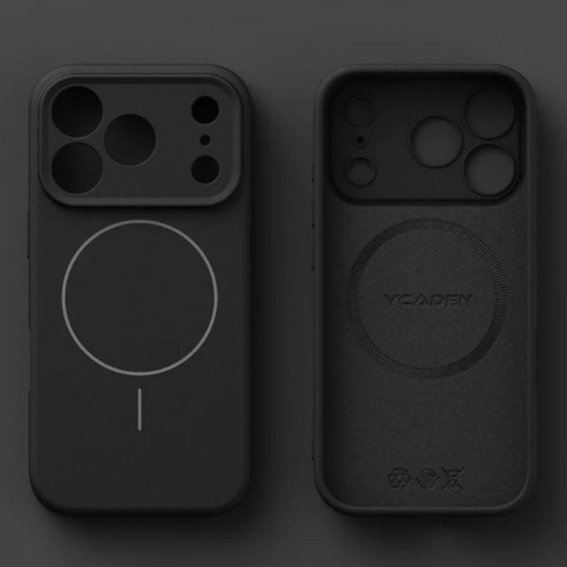Thumbnail: Soft liquid silicone MagSafe case for iPhone 12 13 14 15 16 17 Pro Max Plus and Air