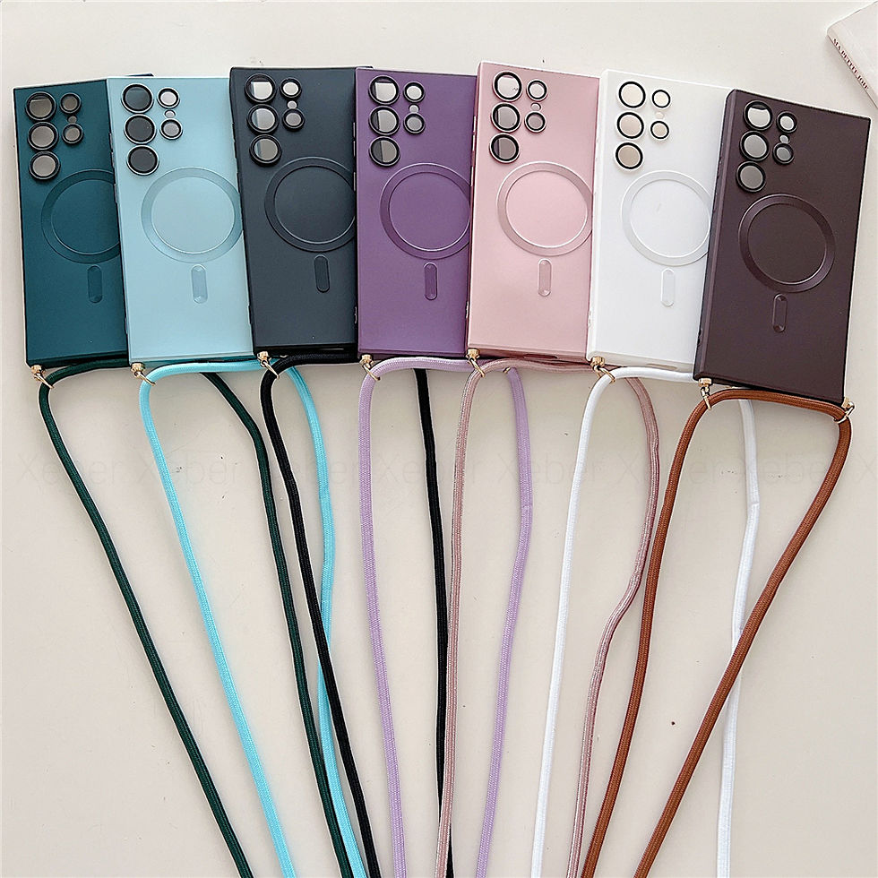 Thumbnail: Magnetic Crossbody Lanyard Case for Samsung - Hands-Free and Durable