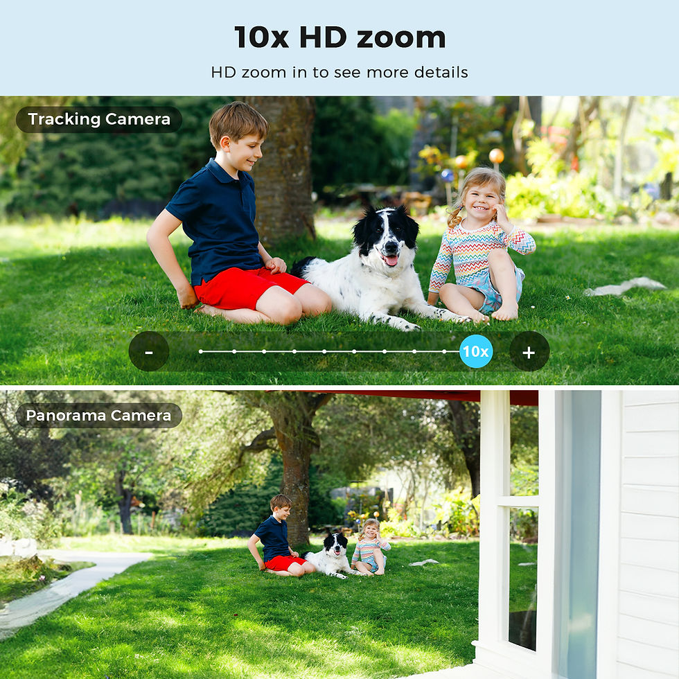 Thumbnail: 20MP 10K PTZ WiFi Camera with Four Lenses and 10X Zoom night vision by Abuntu