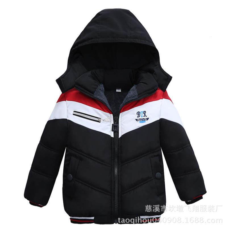 Thumbnail: boys winter cotton hooded jacket snow coat 3 to 6 years