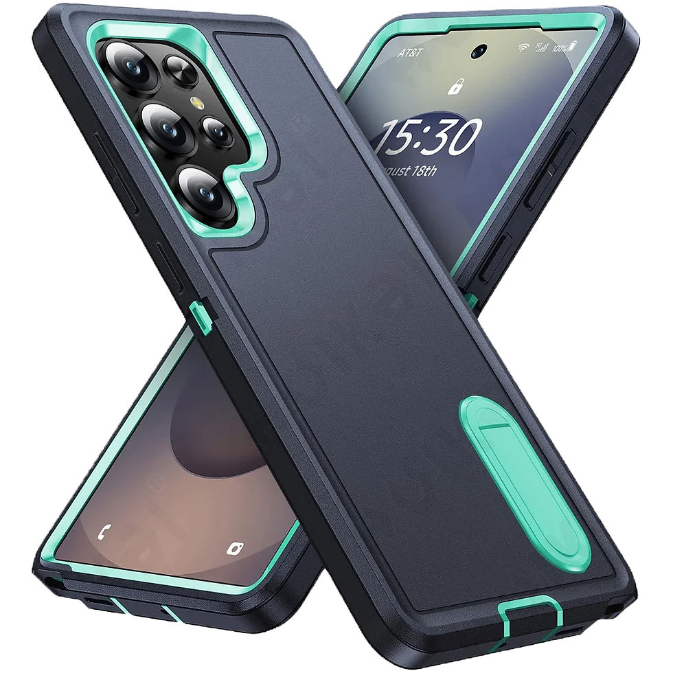 Miniaturbild: Rugged Kickstand Armor Case for Samsung Galaxy S25 S24 S23 A14 A54 with Camera Slide and Magnetic Holder