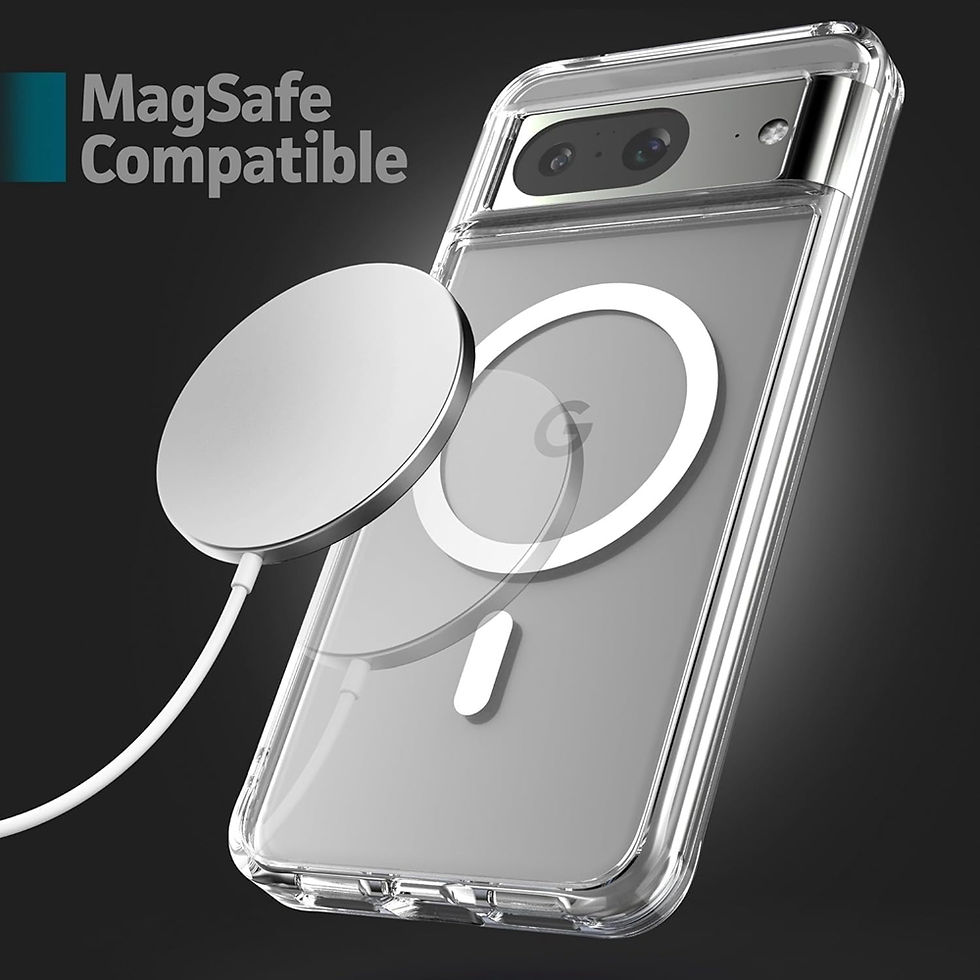 Thumbnail: Luxury Transparent MagSafe Magnetic Case for Google Pixel 9A in Clear TPU