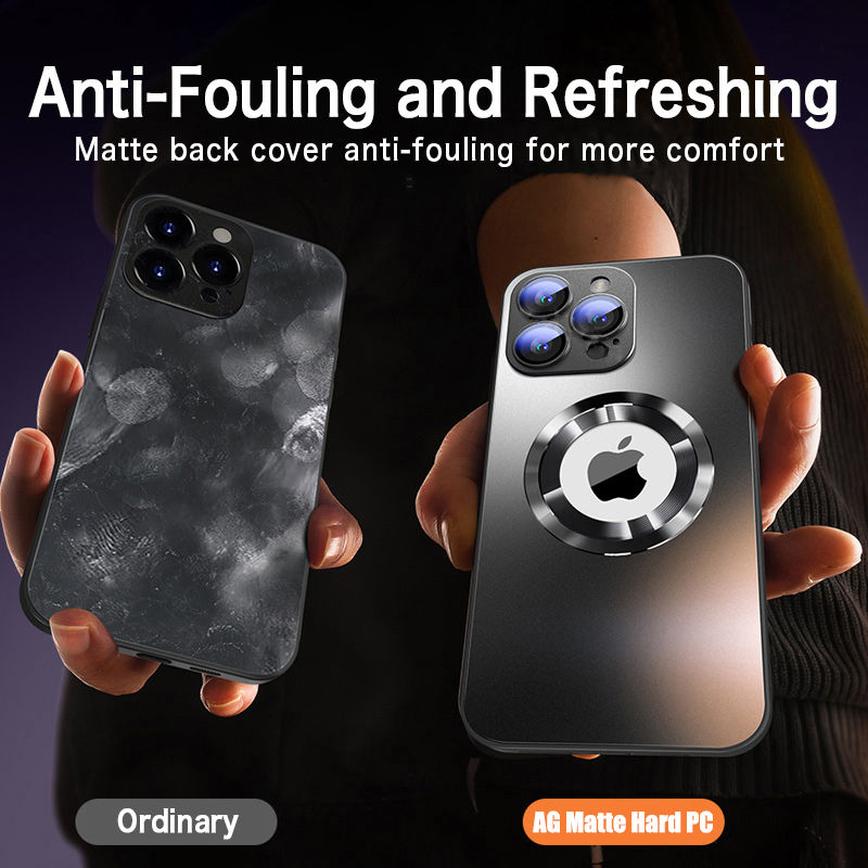 Miniaturbild: MagSafe wireless charging Magnetic Case AG Matte Tempered Glass for iPhone 16, 15, 14, 13 , 12, 11