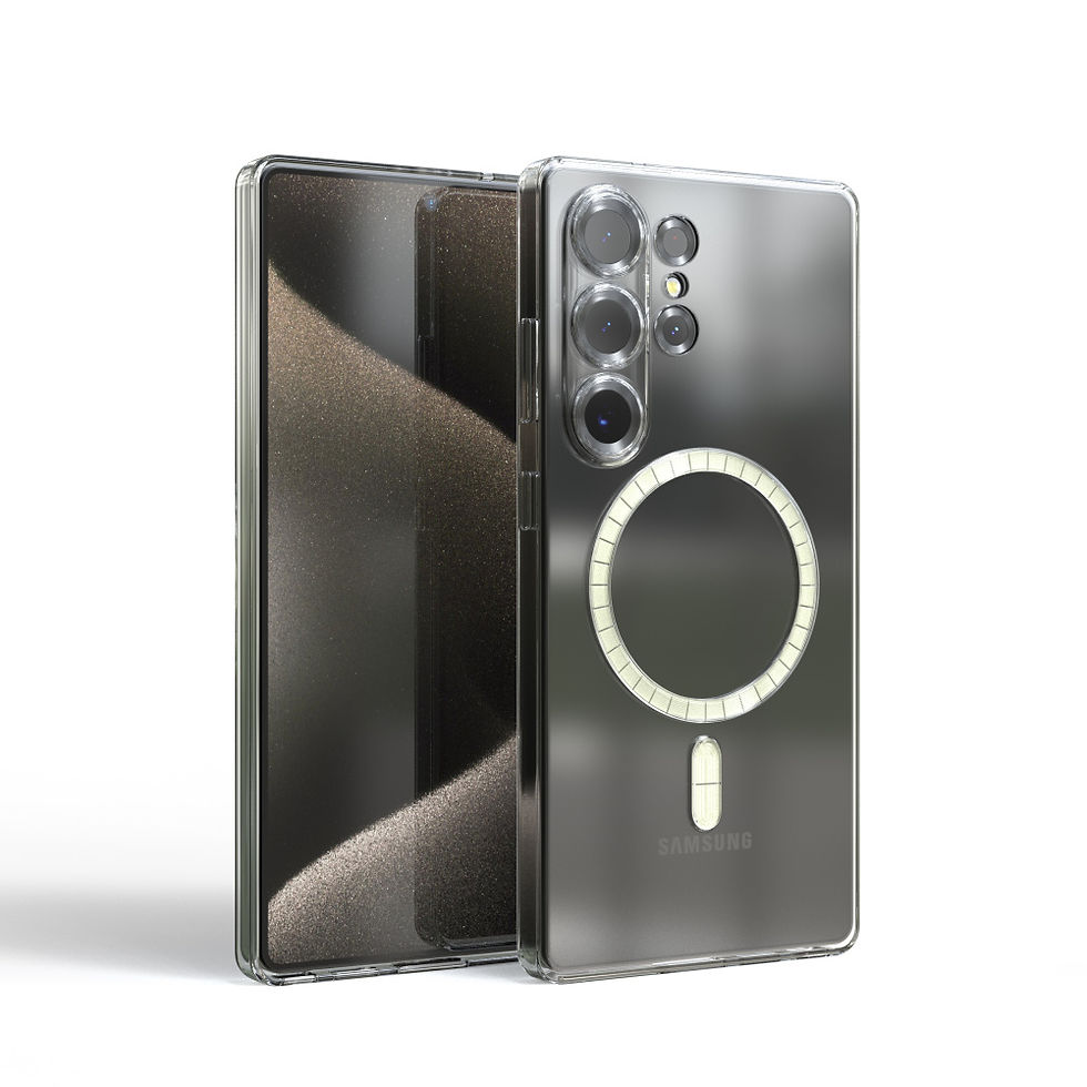 Thumbnail: Luxury Soft Silicone Magsafe Case for Samsung Galaxy - Full Coverage, Anti-Scratch, Dustproof, Geometric Design