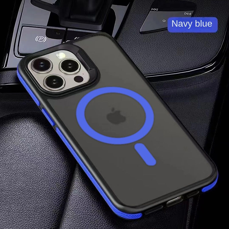 Thumbnail: Magnetic matte translucent shockproof case for iPhone 16 Pro Max with lens protection