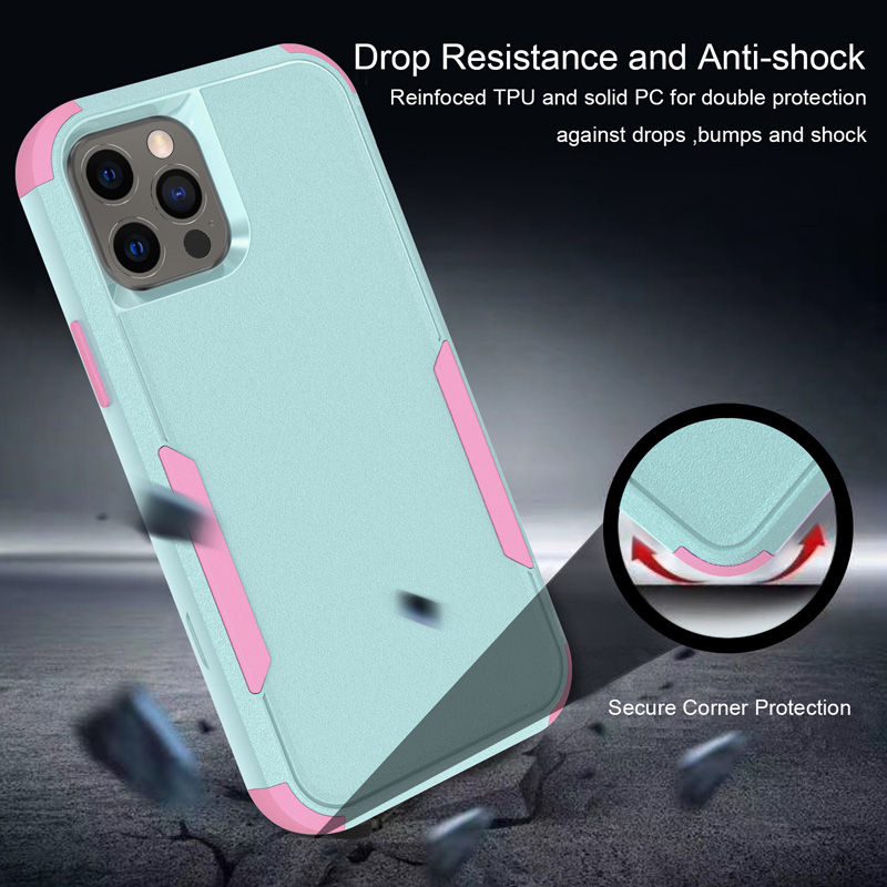 Thumbnail: 3-Layer Armor Shockproof Case for iPhone 15, 14, 13, 12, 11 – Dual-Layer Protection with Soft Bumpers