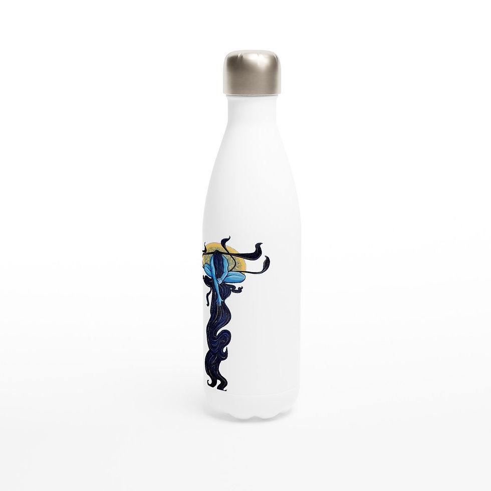 Thumbnail: Prayers in the Water - White 17oz Stainless Steel Water Bottle