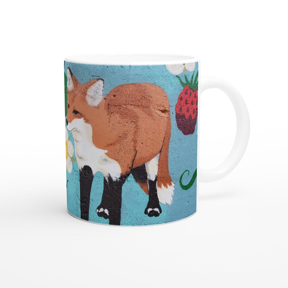 Thumbnail: Ode'min Minwaa Waagosh - White 11oz Ceramic Mug