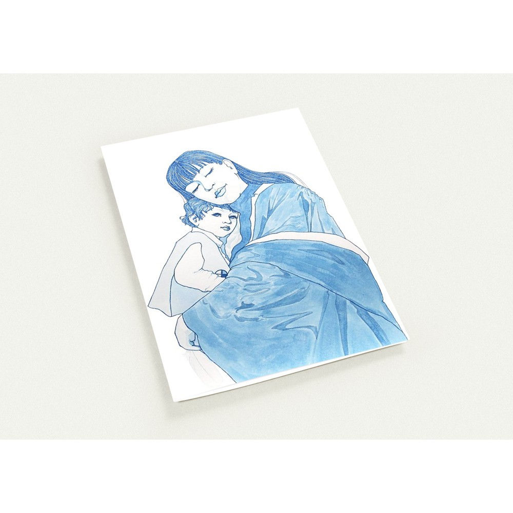 Mother Holds Baby - Pack of 10 Greeting Cards (US & CA)