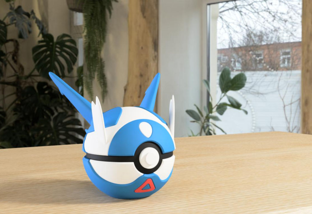 Latios Pokéball 3D Figur Deko Pokémon Ball Geschenkidee Merchandise