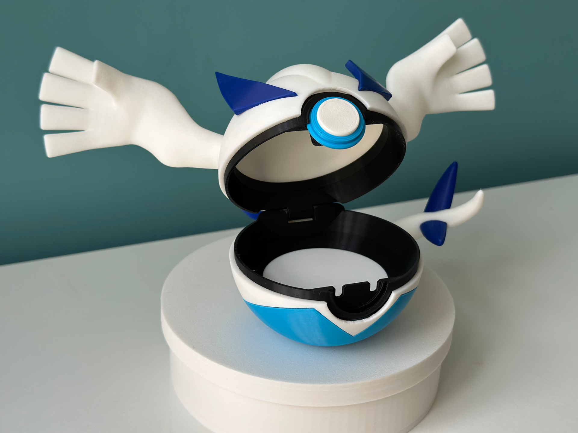 Lugia Pokeball funktionsfähigen 3D-gedruckten Pokébälle