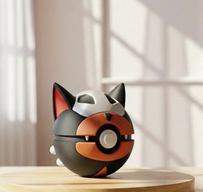 Hunduster Pokéball 3D Figur Deko Pokémon Ball Geschenkidee Merchandise