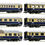 Miniatura: Gran Pack F 21 “Rheinpfeil”: Roco 74048 + 74049. Deutsche Bundesbahn, época III