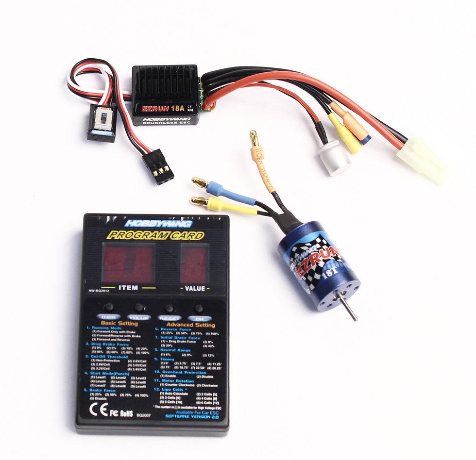Miniatura: Hobbywing HWI81030010, Combo, EzRun 18A SL ESC, EzRun 18T/2030(5200Kv) 1/12 1/18