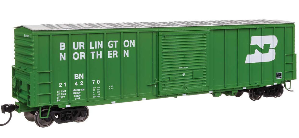Miniatura: Walthers 46025, Carro 50' ACF Exterior Post, Burlington Northern #214270
