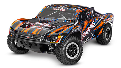 Traxxas Mini Slash 4X4 BL-2S Orange - Prêt à Rouler Traxxas Mini Slash 4X4 BL-2S Orange - Prêt à Rouler